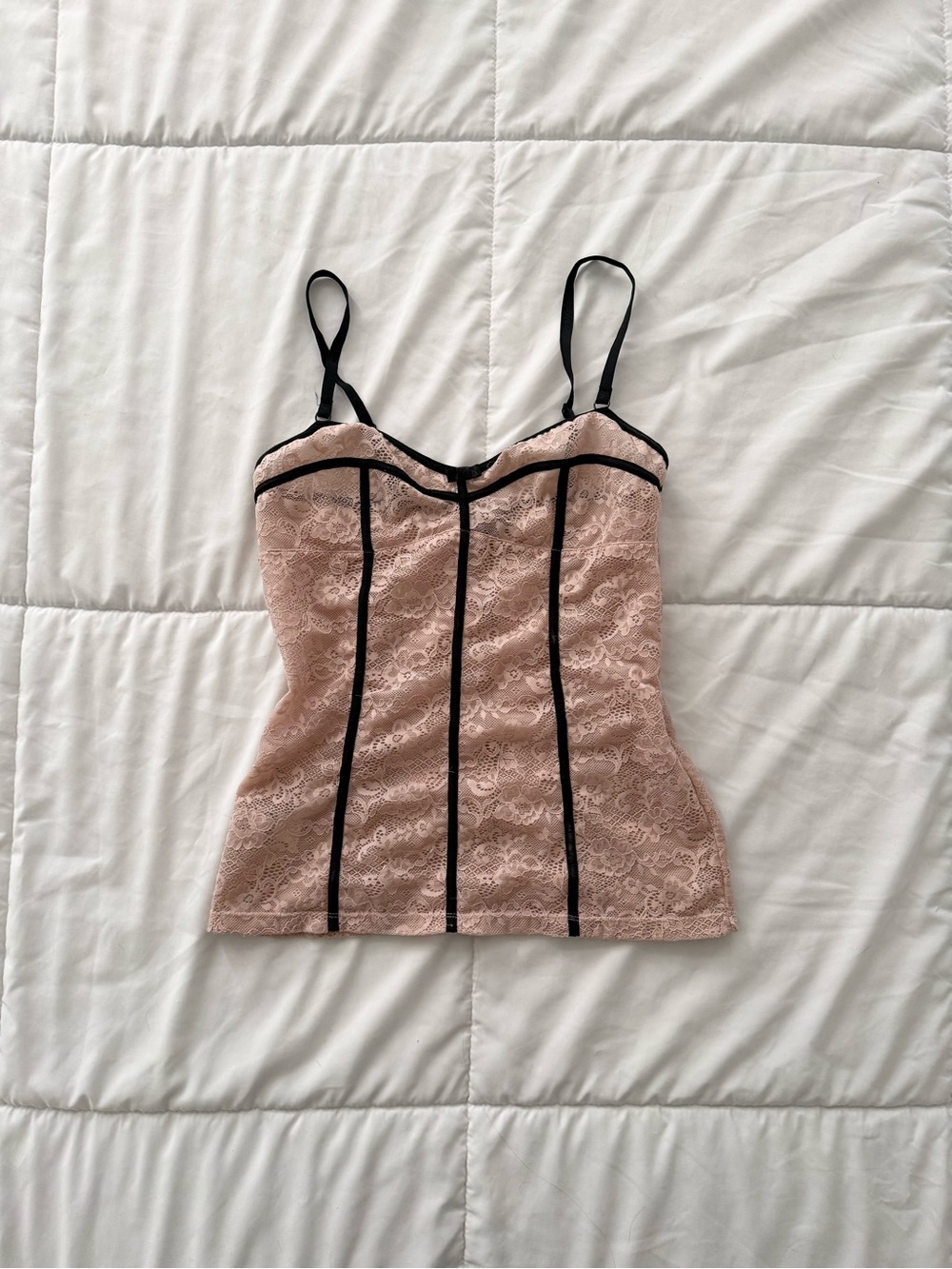 D&G dusty pink lace camisole